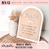 SVG Mom Arch Sign File | Laser Engraved Cut File | Stitch Wood | Shelf Decor Xtool File | Handmade | With Stand | Mothers Day Gift | Grandma - Kae & Kole