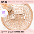 SVG Wooden Cake Topper Set | Laser Cut File | Birthday Decor | Young Wild and 3 | Handmade Gifts | Laser Engraving | Keepsake | XCS Tool - Kae & Kole