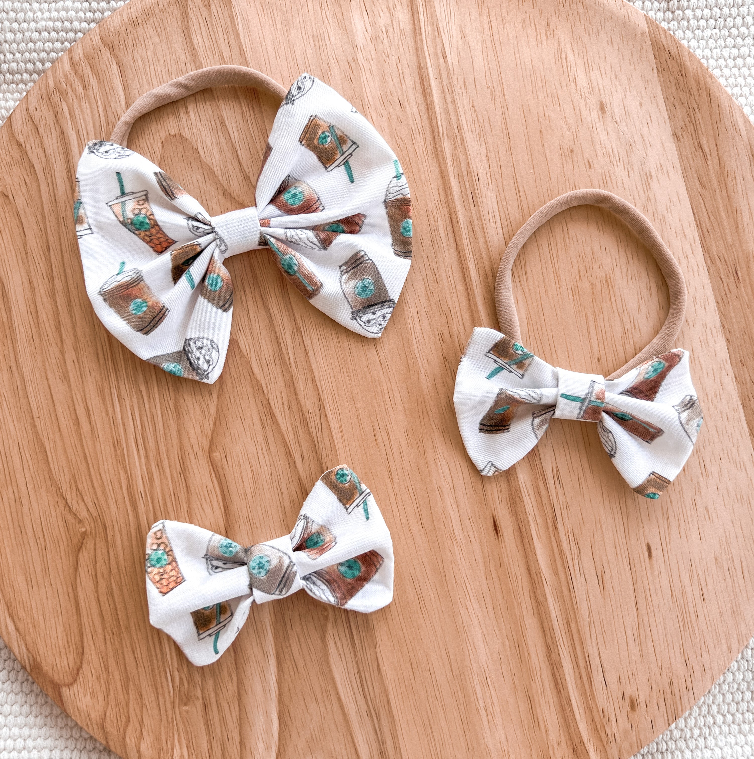 Maisie Bow - Baby Girl Accessories | Iced Coffee - EllaLaine