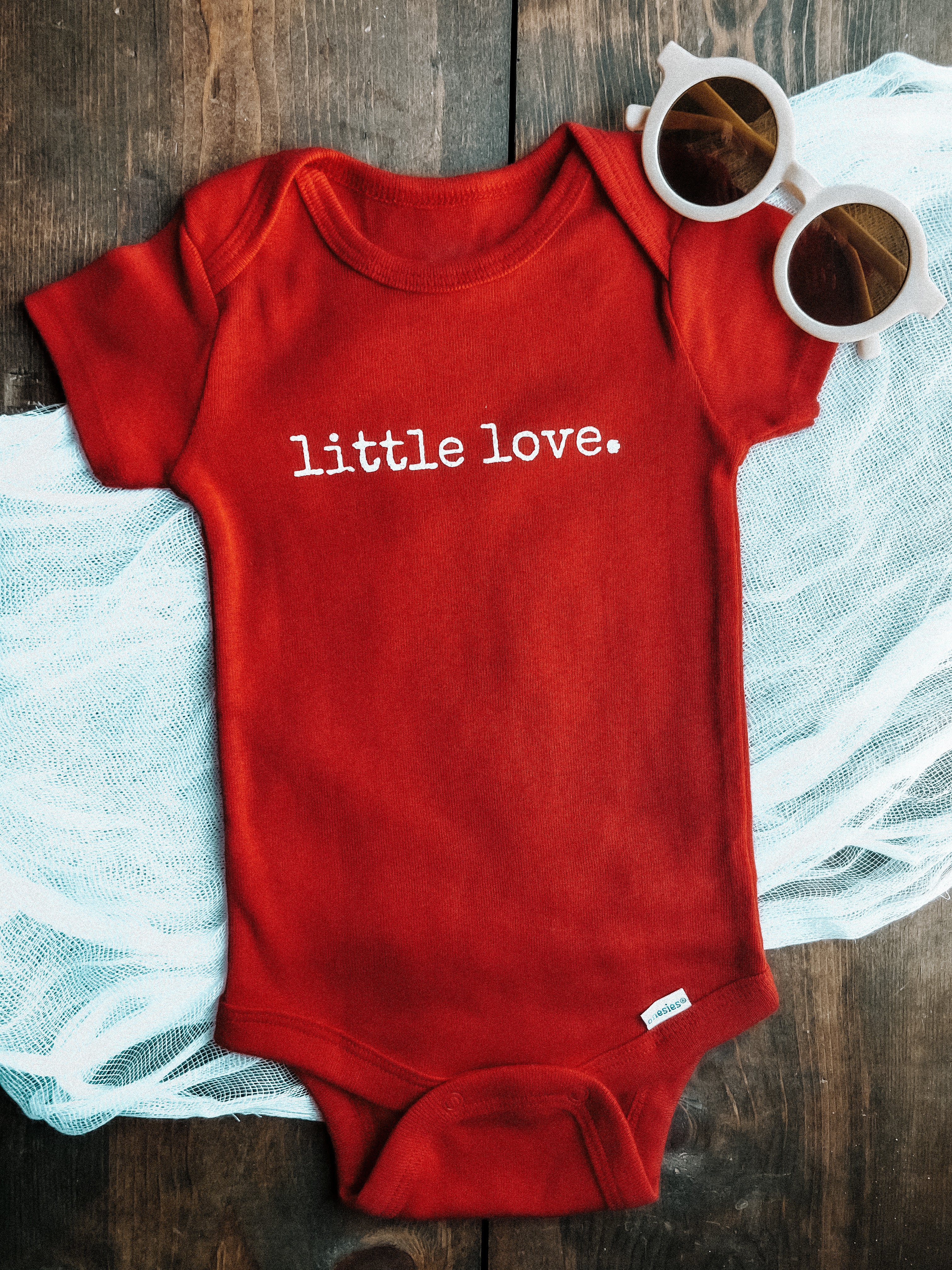 Little Love Baby Onesie | Red Fourth of July Shirt - EllaLaine
