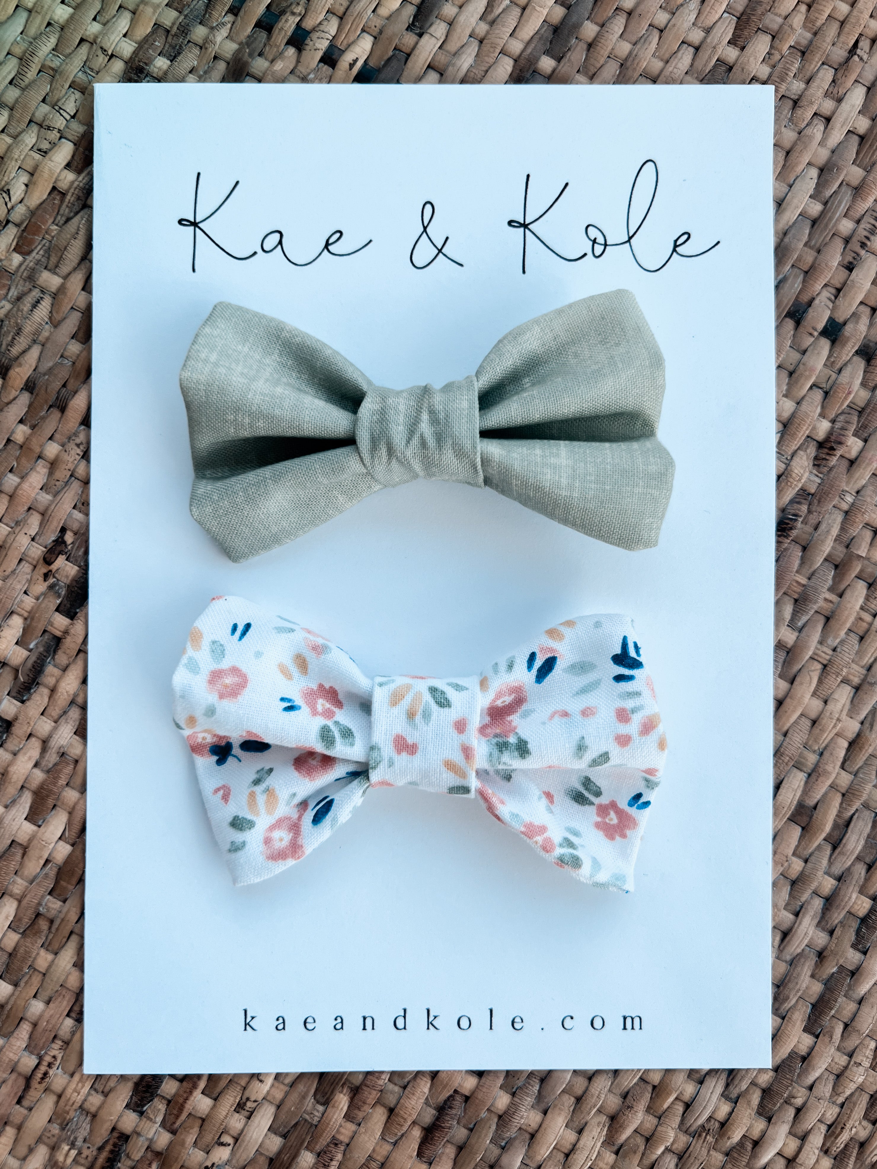 Maisie Bow Set - Baby Girl Accessories - EllaLaine