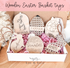 Custom Wooden Easter Tags | Basket Decor | Rattan Design Bunny Egg | Handmade Gifts | Name Tags - EllaLaine