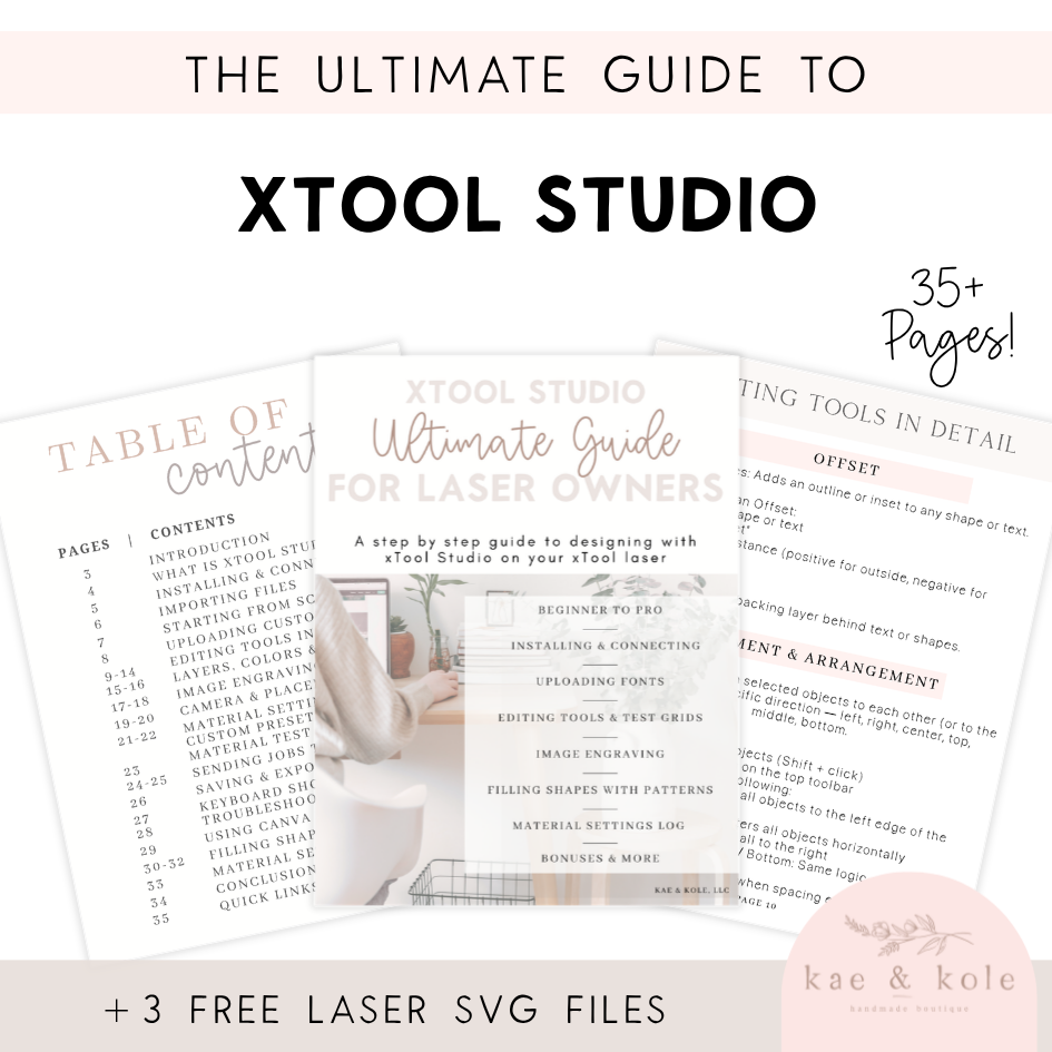 Xtool Studio Guide PDF | Ultimate | XTool Studio | Laser Cut | Laser Machine How To PDF Ebook - Kae &amp; Kole