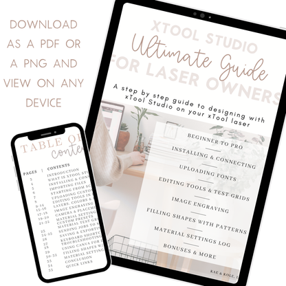 Xtool Studio Guide PDF | Ultimate | XTool Studio | Laser Cut | Laser Machine How To PDF Ebook - Kae &amp; Kole