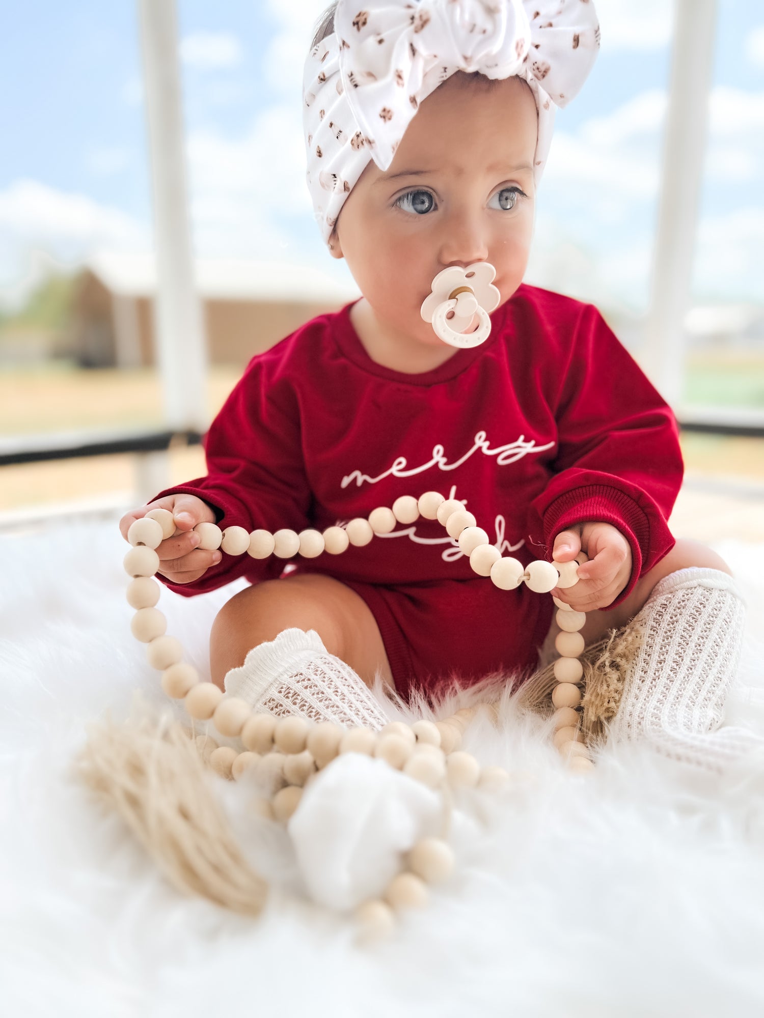 Christmas Romper Unisex Baby | Toddler Bodysuit | Red Winter Outfit - EllaLaine