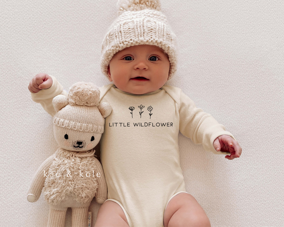 Little Wildflower Onesie | Floral Baby Bodysuit | Baby Girl Outfit