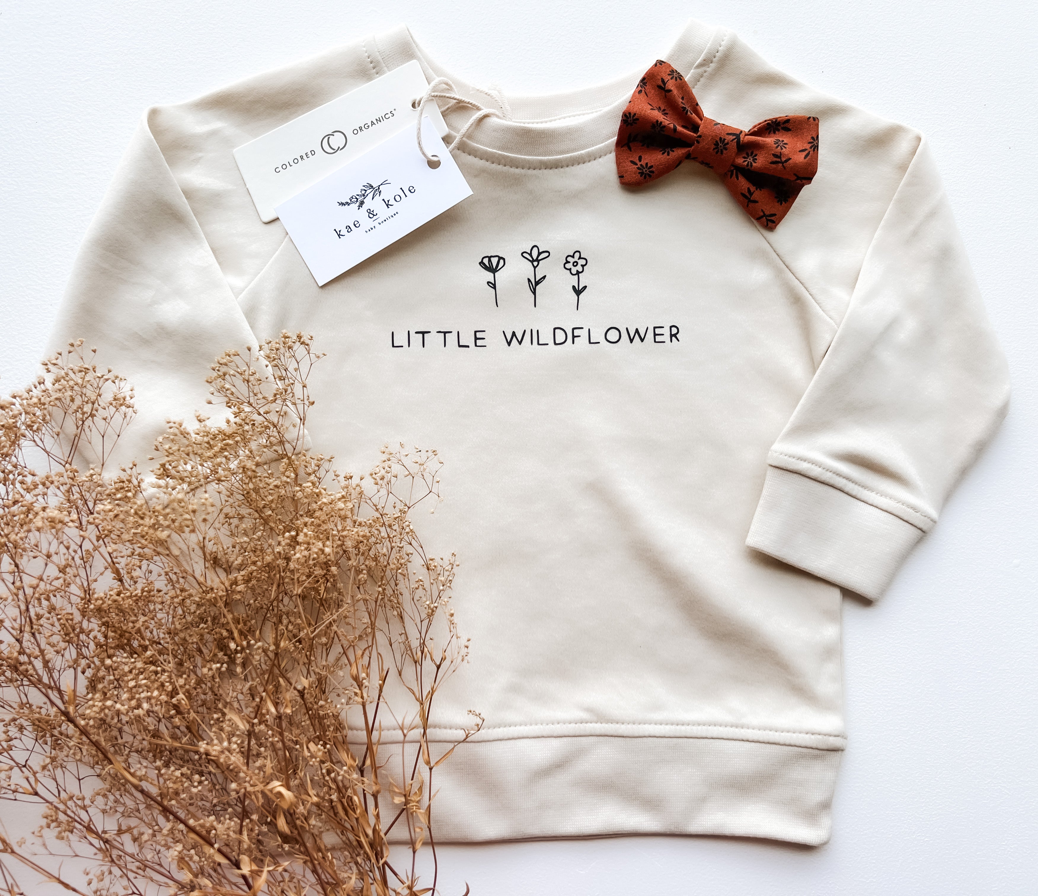 Wildflower Kids Pullover | Colored Organics - EllaLaine