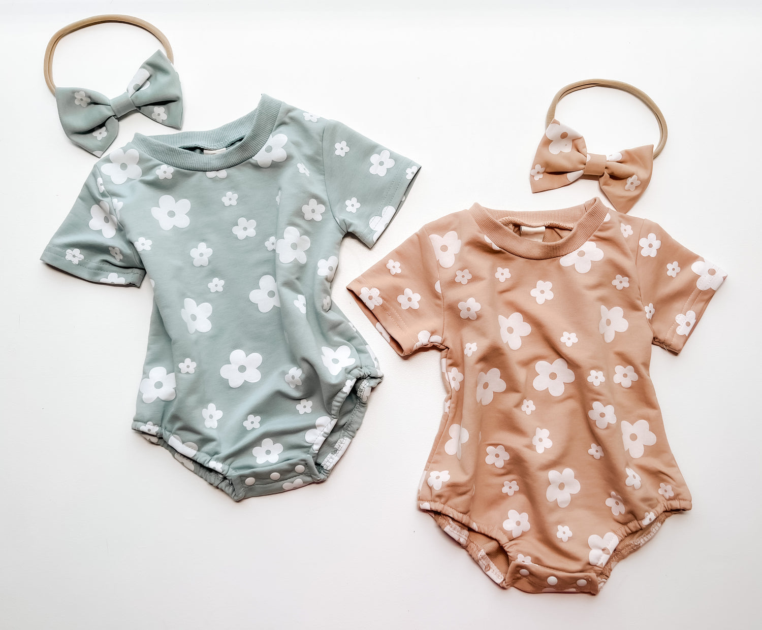 2pc Bubble Baby Romper Headband Set - EllaLaine