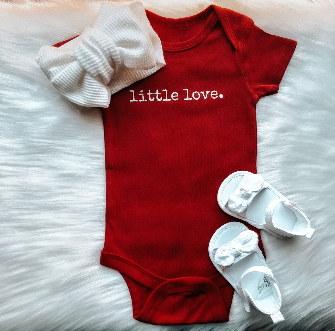 Little Love Baby Onesie | Red Fourth of July Shirt - EllaLaine