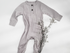 Henley Grey Unisex Ribbed Baby Jumpsuit - EllaLaine