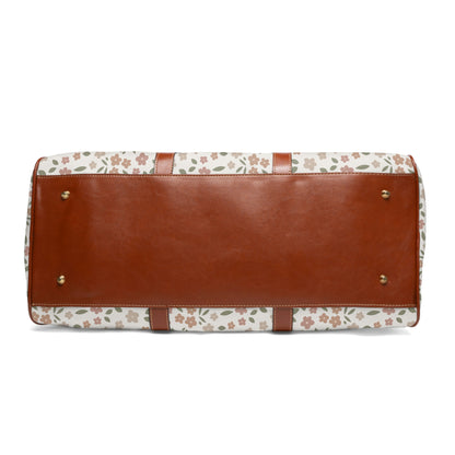 Muted Ditsy Florals Waterproof Overnight Bag - EllaLaine
