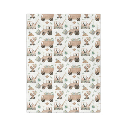 Aubrey Floral Construction Blanket - EllaLaine