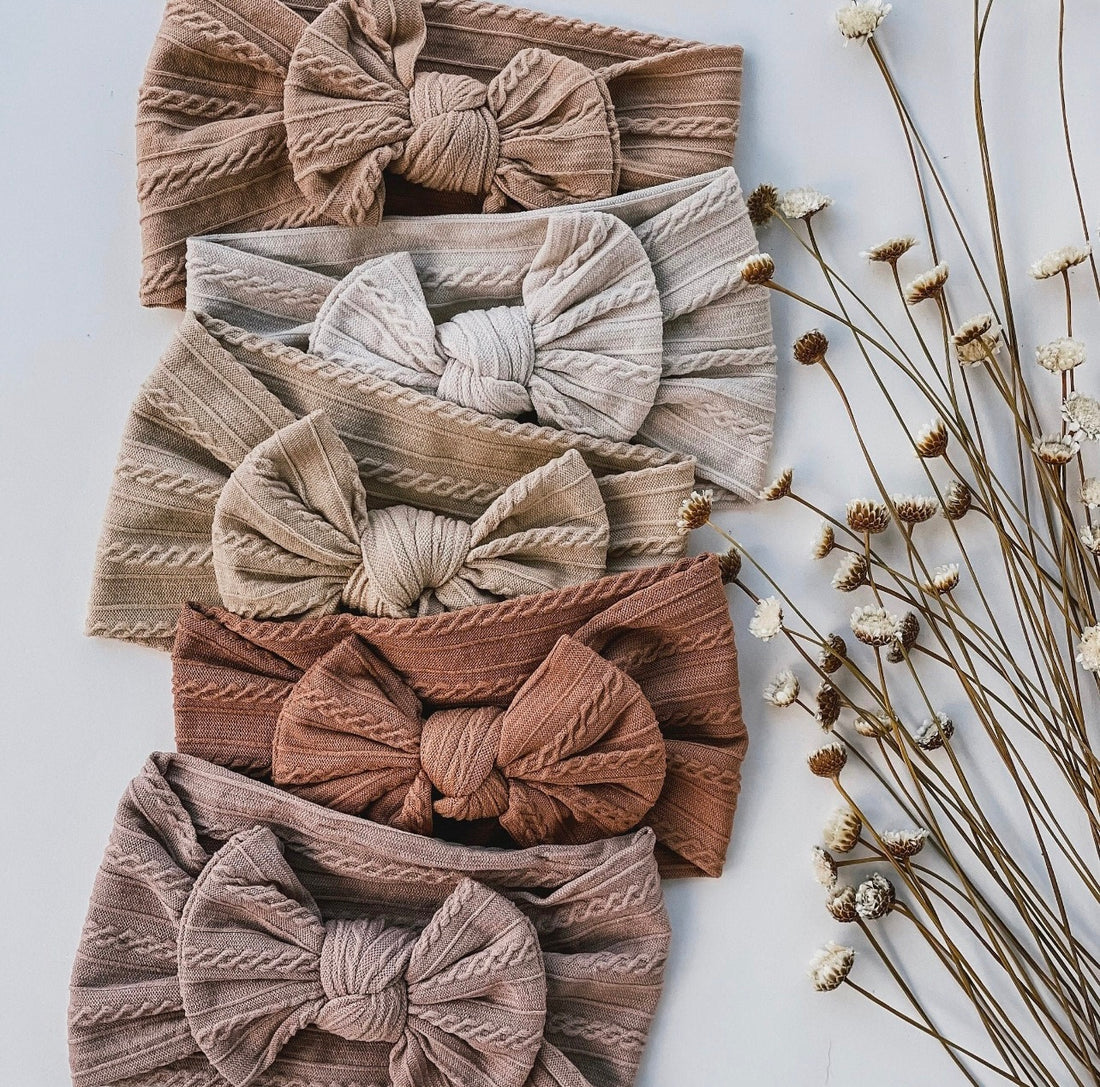 Boho Baby Headbands | Newborn Baby Girl Hair Bows - EllaLaine