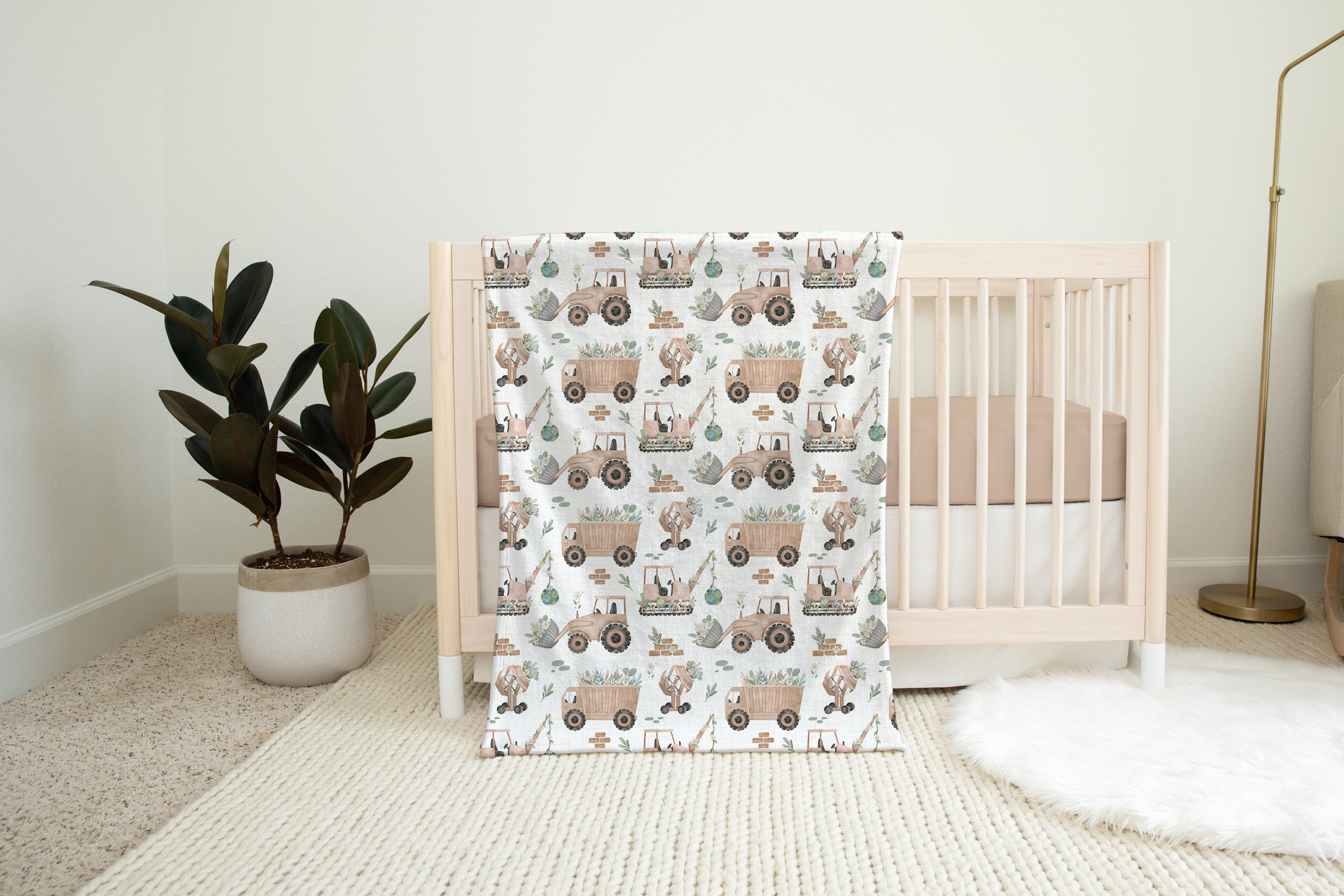 Aubrey Floral Construction Blanket - EllaLaine