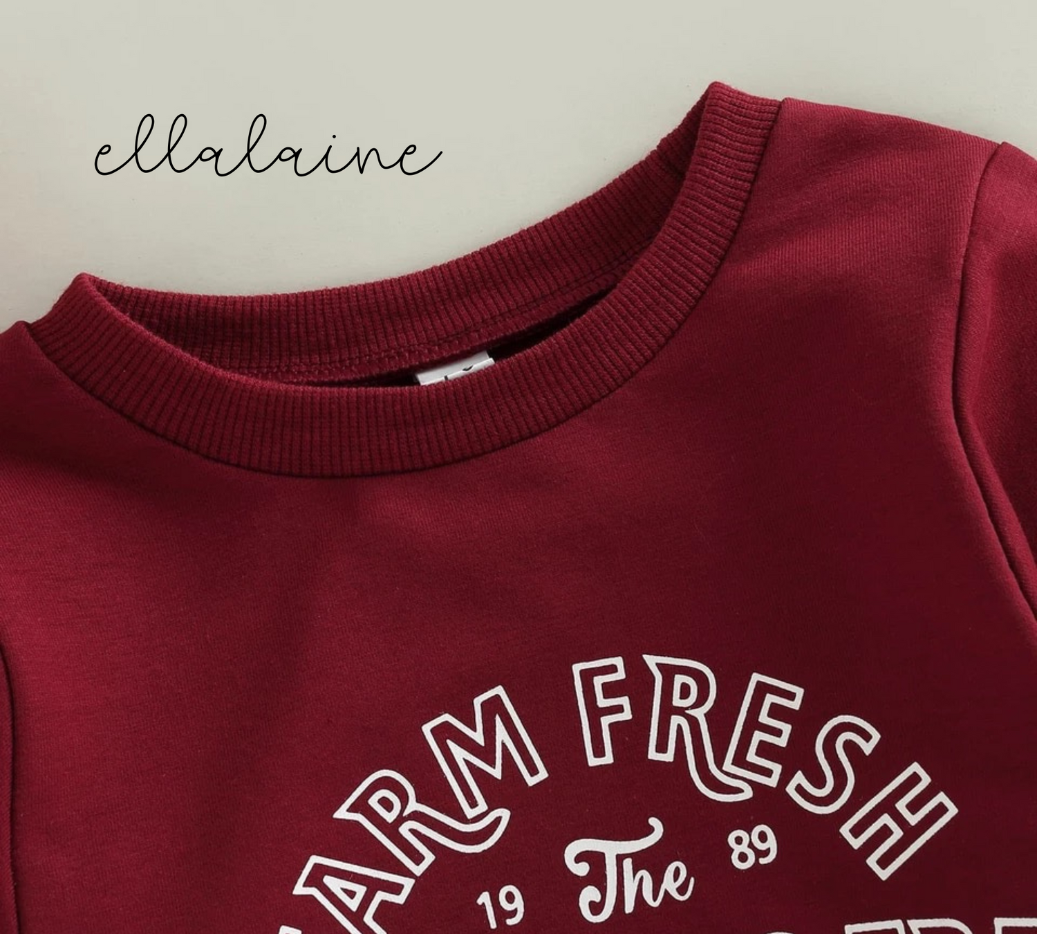 Christmas Baby Romper - Farm Fresh - EllaLaine