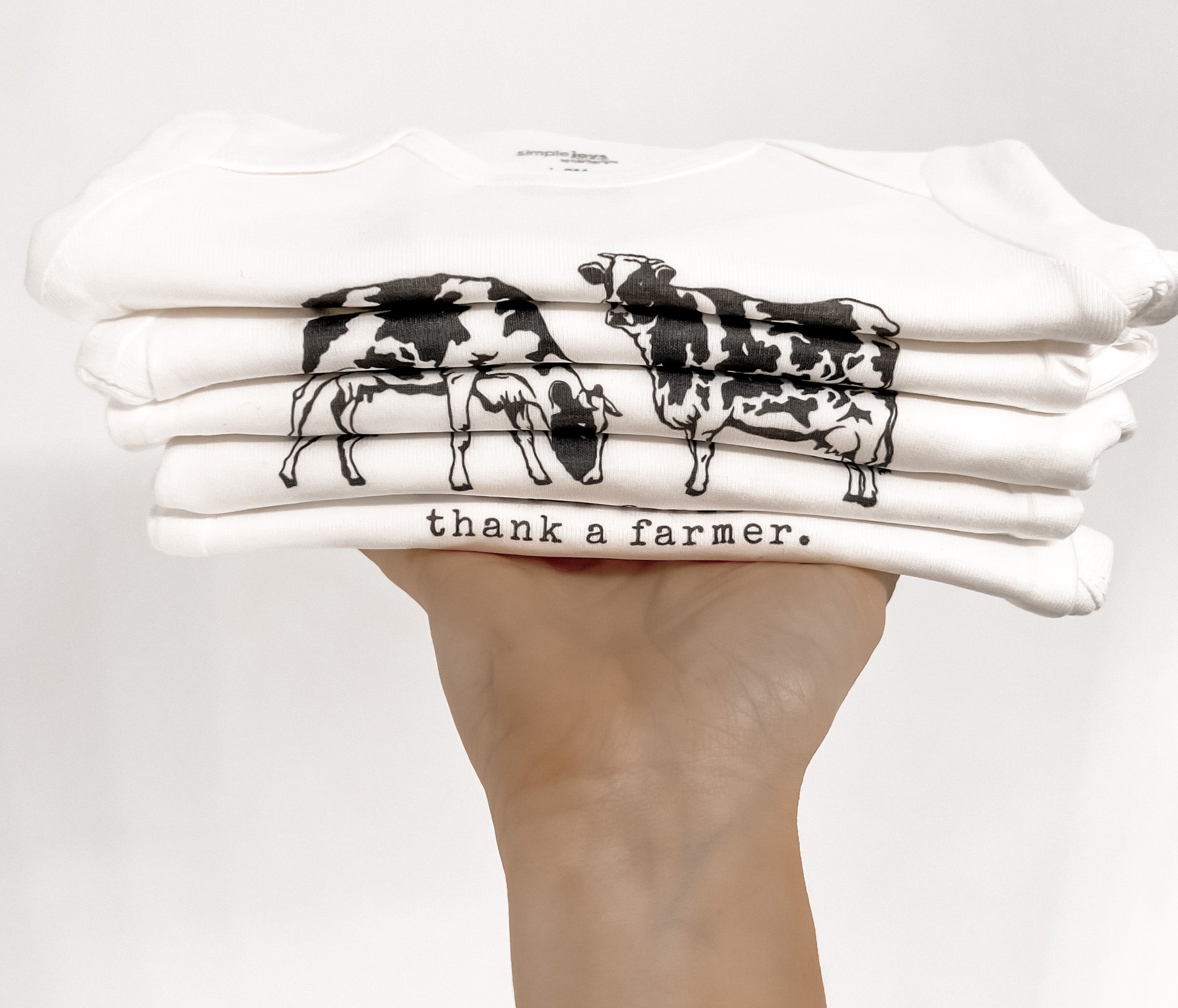 Thank A Farmer Baby Bodysuit - EllaLaine