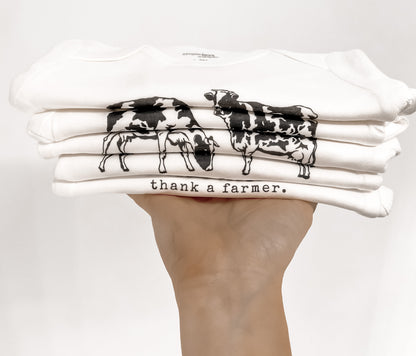 Thank A Farmer Baby Bodysuit - EllaLaine