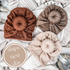 Boho Baby 3pc Hat Set | Turban Knot Hat | Oatmeal | Brown Sugar | Burnt Autumn - EllaLaine